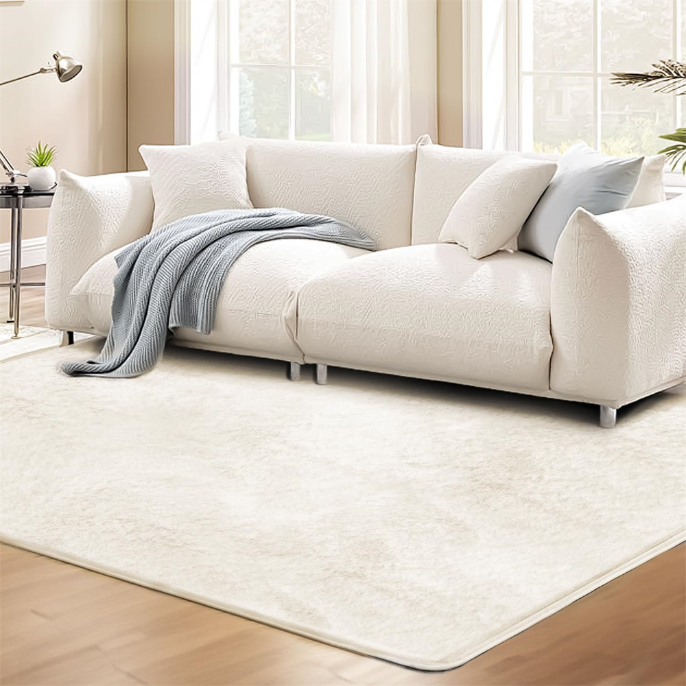 Faux Rabbit Fur Carpets Super Soft Non-Slip Backing (1)