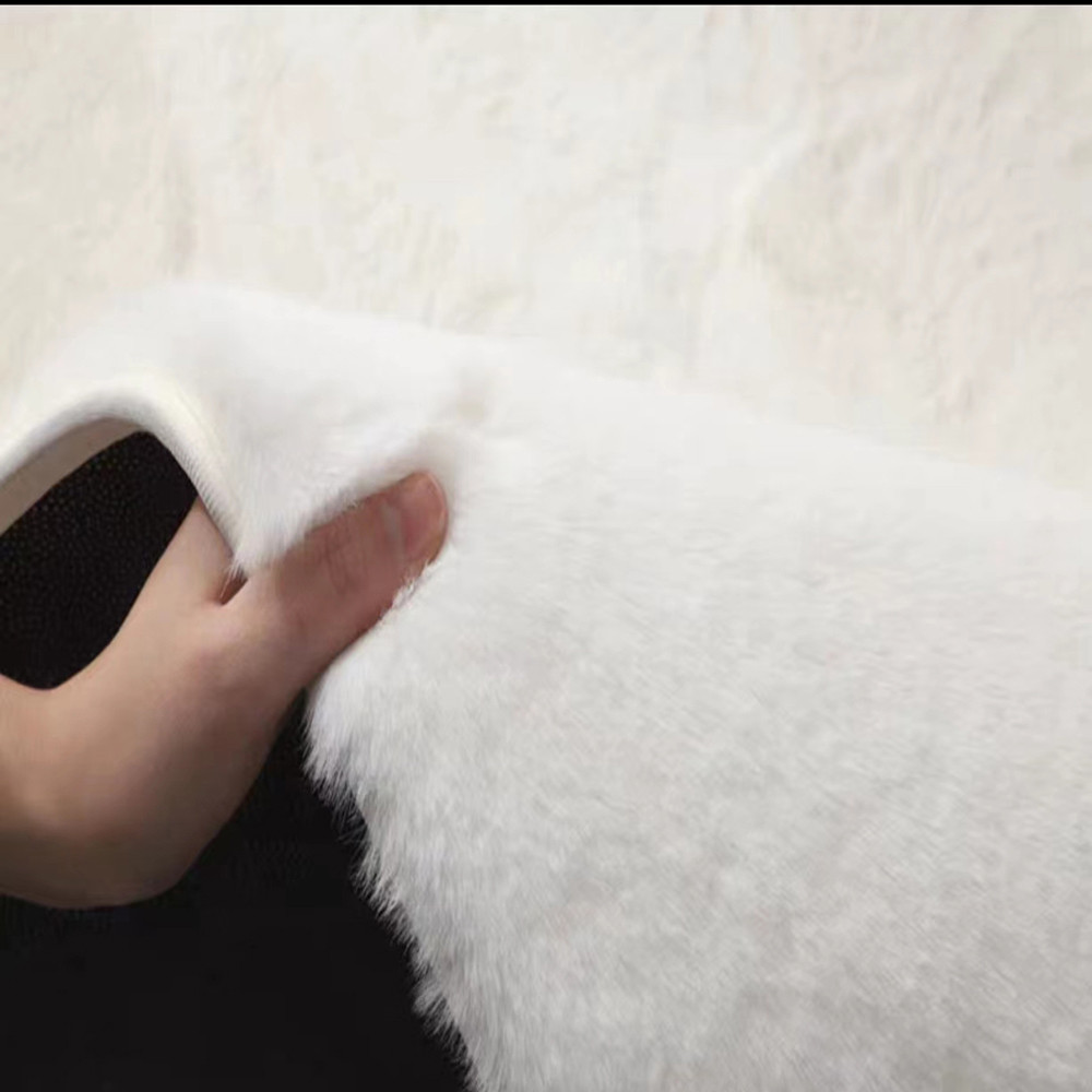 Faux Rabbit Fur Carpets Super Soft Non-Slip Backing (3)