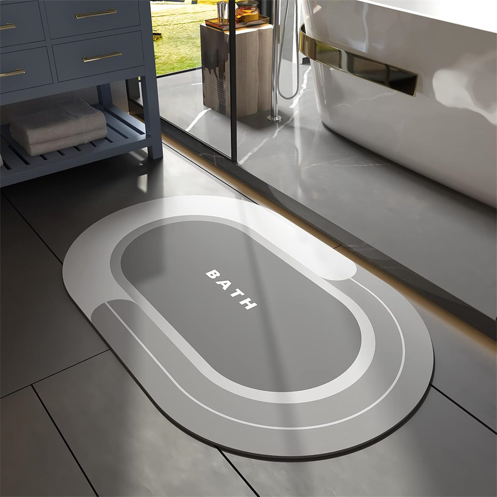 Bathroom Mat Absorbent Non Slip Quick Bathroom Rug for Bathroom Floor (1)