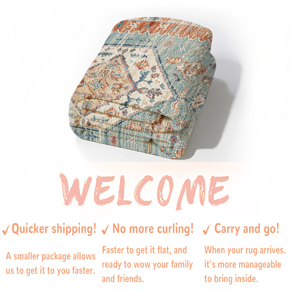 Soft Machine Washable Low-Pile Faux Cashmere Carpet for High Traffic (5)